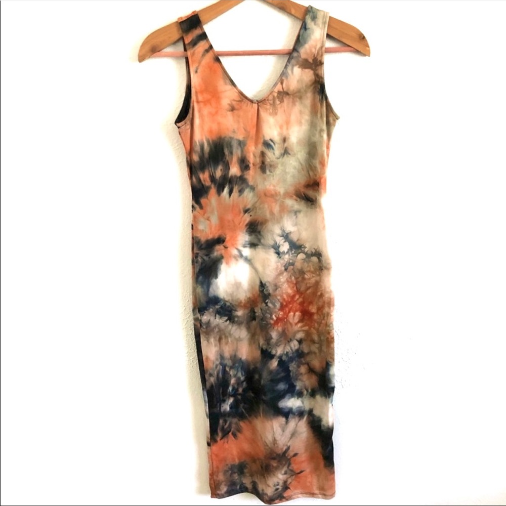 Sexy Tie Dye Body Con Dress